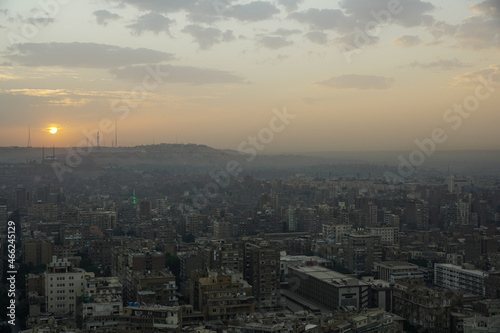 Cairo, Egypt. Aerial view. photo during the day. © samy