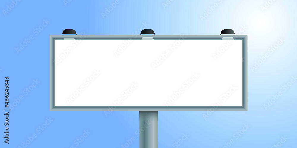 Outdoor advertising banner vector illustration Outdoor advertising banner vector illustration