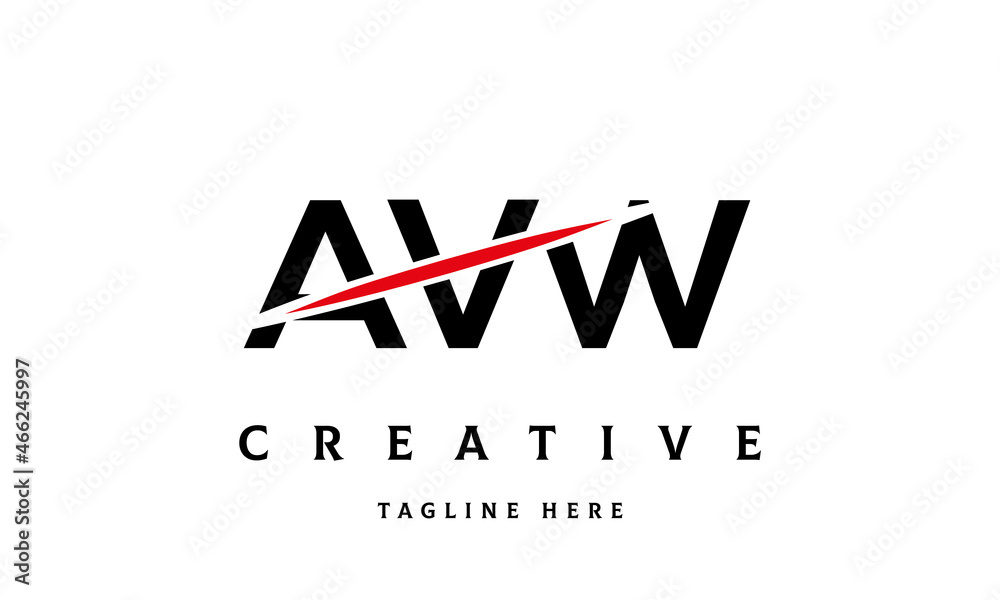AVW creative cut three latter logo AVW creative cut three latter logo