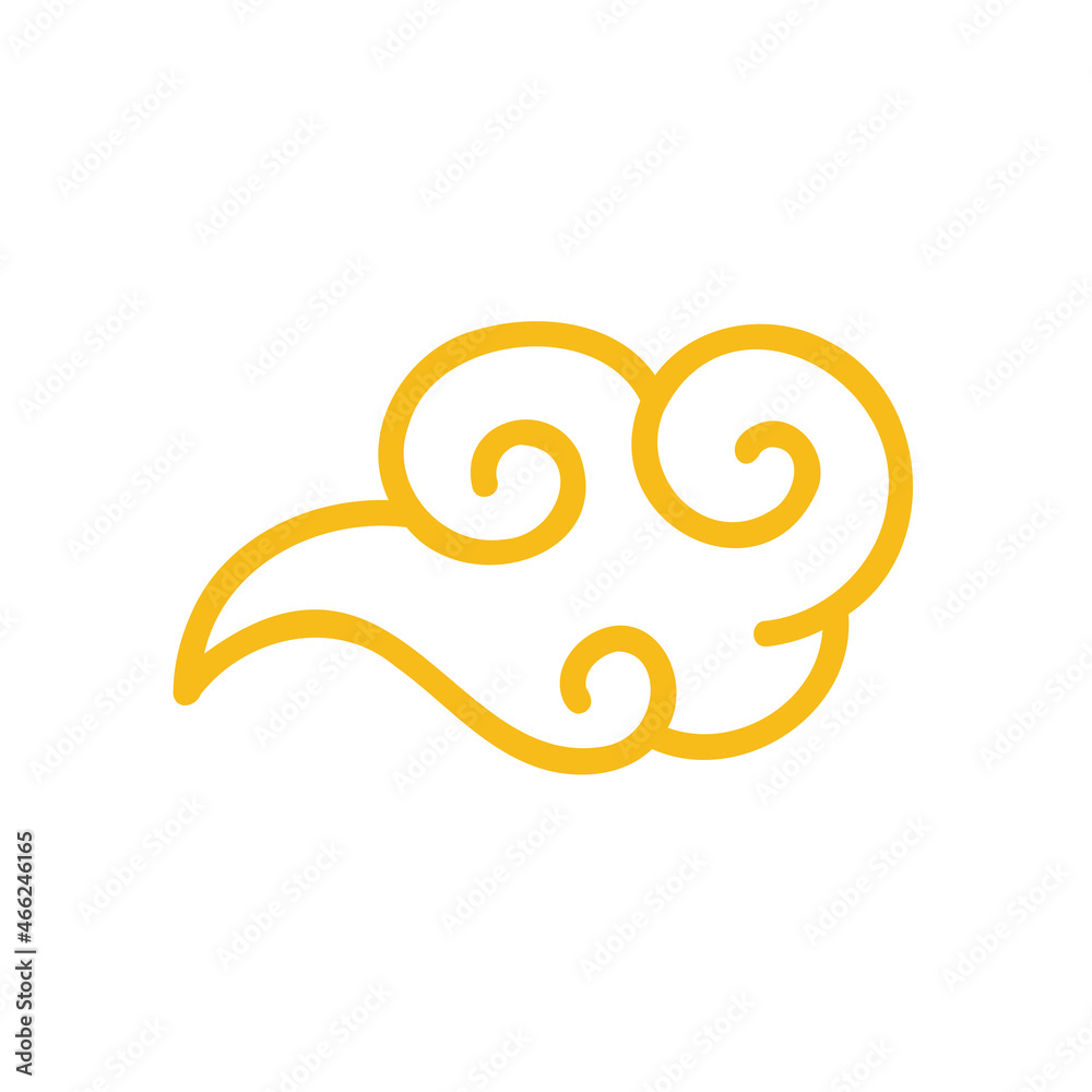 Golden cloud pattern. Chinese clouds for Chinese New Year decorations Golden cloud pattern. Chinese clouds for Chinese New Year decorations
