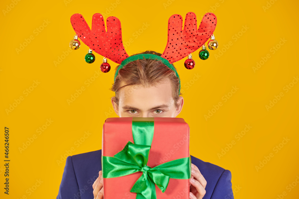 young man with a gift young man with a gift