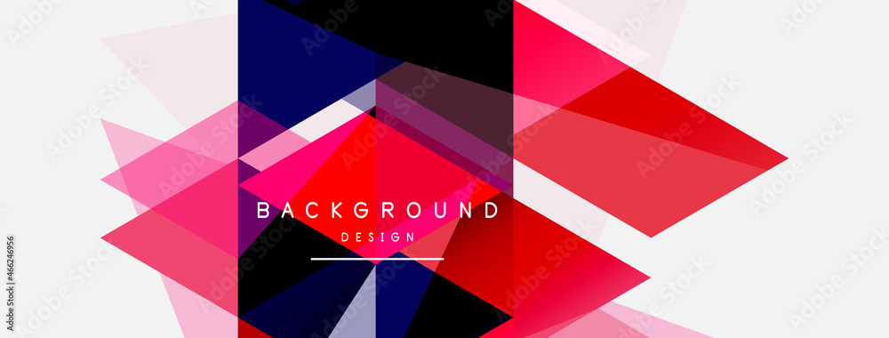 Mosaic triangles geometric background. Techno or business concept, pattern for wallpaper, banner, background, landing page Mosaic triangles geometric background. Techno or business concept, pattern for wallpaper, banner, background, landing page