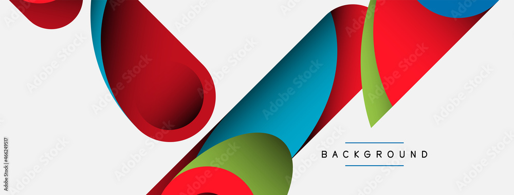 Abstract background. Minimal geometric circles and round style shapes with deep shadow effects. Trendy technology business template for wallpaper banner or background Abstract background. Minimal geometric circles and round style shapes with deep shadow effects. Trendy technology business template for wallpaper banner or background