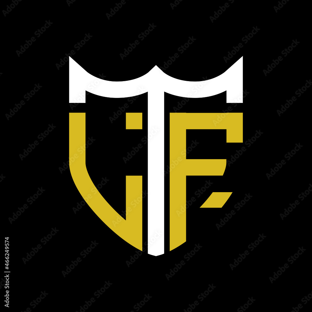 LTF letter logo design on white background. LTF creative initials