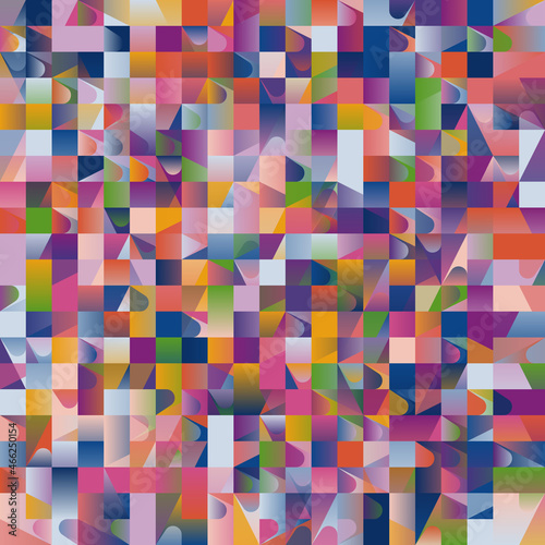 Colorful Geometric Art Graphics Vector Pattern Design Background
