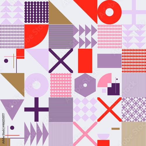 Abstract Vector Pattern Design Elements