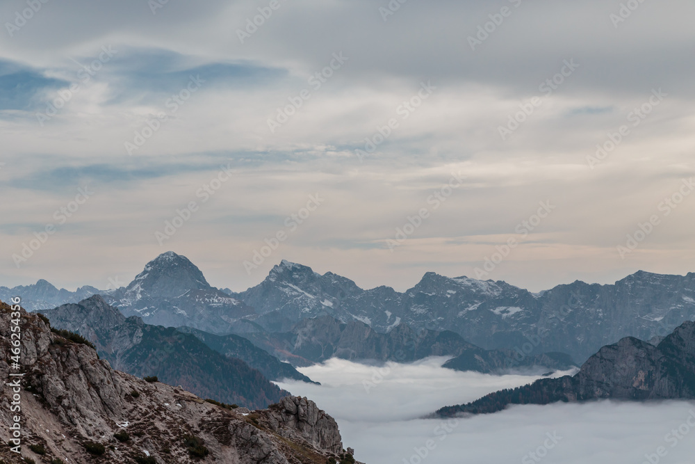 Cloudy autumn day in the italian alps Cloudy autumn day in the italian alps