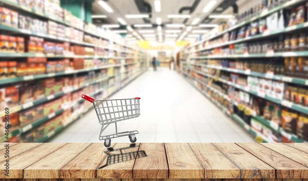 Shopping cart supermarket wood table top
Shopping cart supermarket wood table top