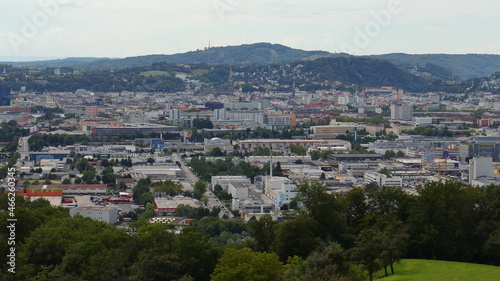 Blick über Linz vom Pfenningberg aus gesehen