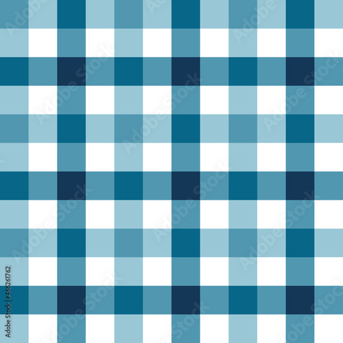 Blue and white plaid seamless pattern