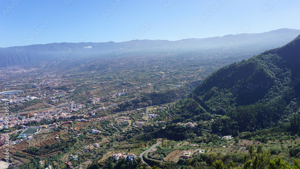 The North of Tenerife from the viewpoint, Canary Islands, Spain The North of Tenerife from the viewpoint, Canary Islands, Spain
