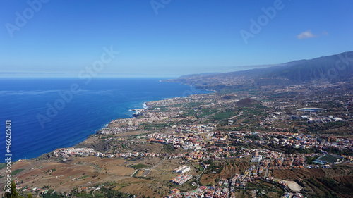 Panoramic view of the North coast of Tenerife, Canary Islands, Spain