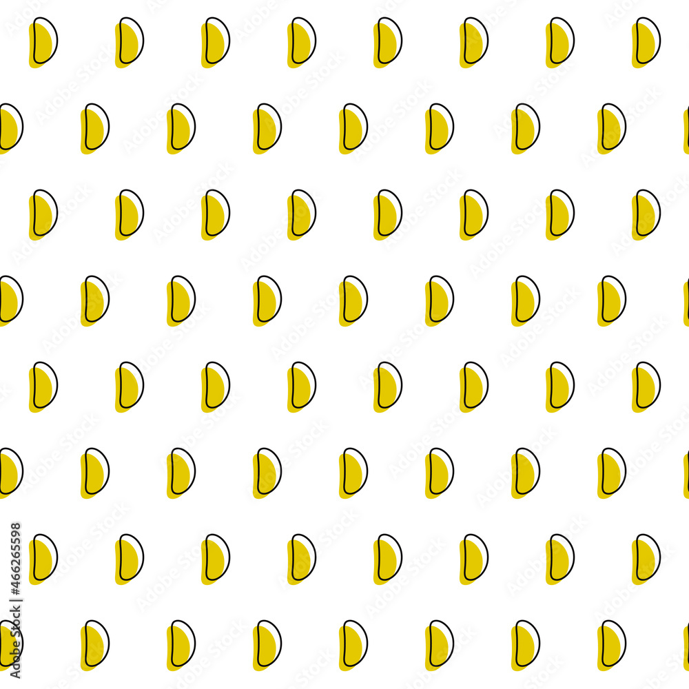 Yellow things that are repeated like polka dots. Vector seamless pattern Yellow things that are repeated like polka dots. Vector seamless pattern