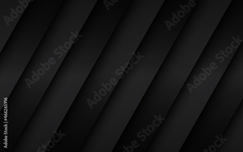 Black and grey modern material design. Overlapped layers background. Template for your business. Vector abstract widescreen background