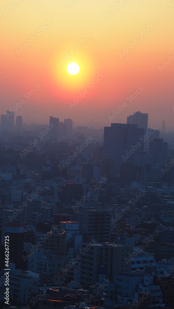 Ikebukuro District. Aerial view of Ikebukuro city Tokyo Japan. Bird eye view of buildings of Ikebukuro district. Tourist attraction filled with modern shopping centers office and resident buildings.