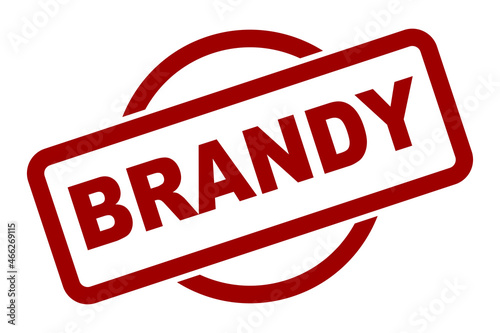 Brandy Rubber Ink Stamp