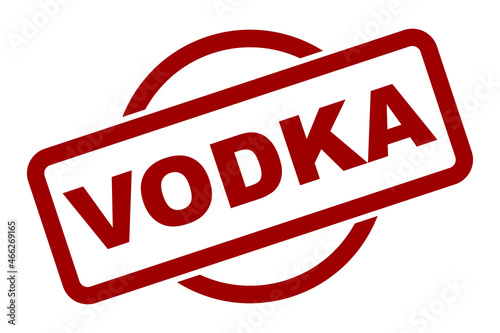 Vodka Rubber Ink Stamp