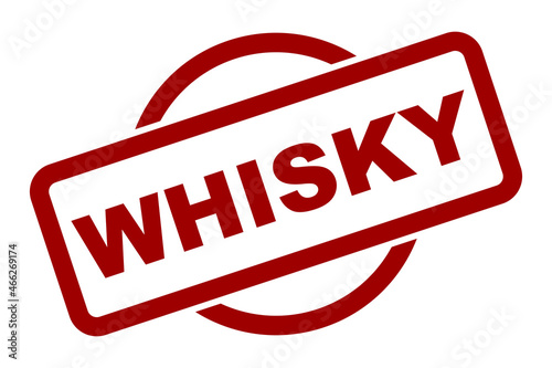 Whisky Rubber Ink Stamp