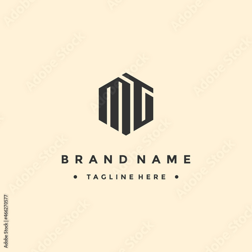 Letter MT Logo vector design template