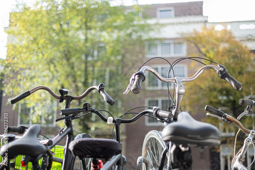 Fahrradlenker in Amsterdam, Niederlande