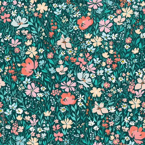 Summer fashion seamless pattern for dress photo