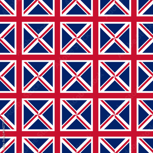 seamless uk flag pattern. vector illustration. print, book cover, wrapping paper, decoration, banner and etc