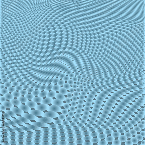 Abstract dotted background. Noise structure with Dodecahedrons