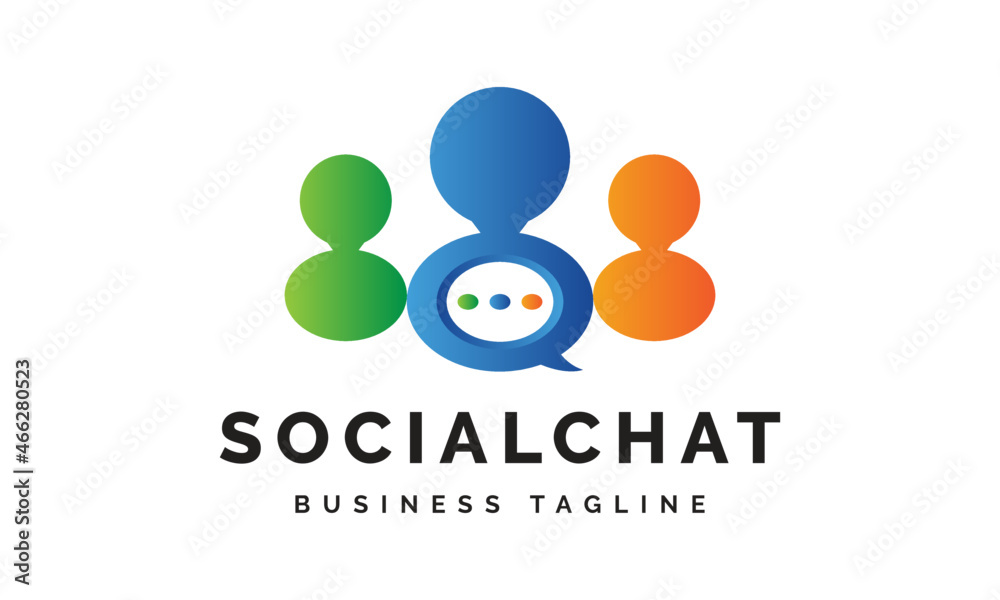 Social media logo social chat logo communication logo design society logo Vector Icon Symbol Silhouette Illustration brand identity Use social media website marketing agency business company Social media logo social chat logo communication logo design society logo Vector Icon Symbol Silhouette Illustration brand identity Use social media website marketing agency business company