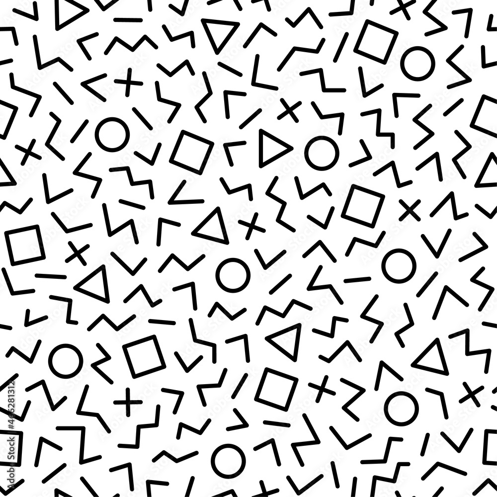 Line shaped geometric seamless pattern background Line shaped geometric seamless pattern background