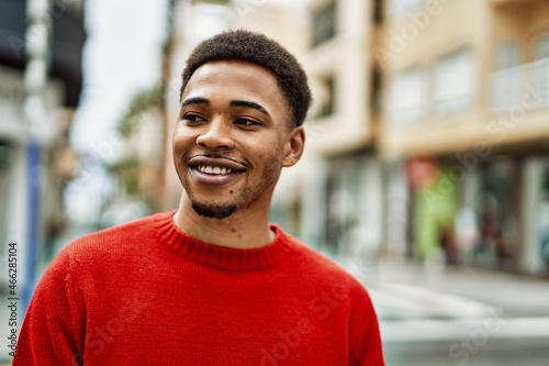 Handsome african american man outdoors