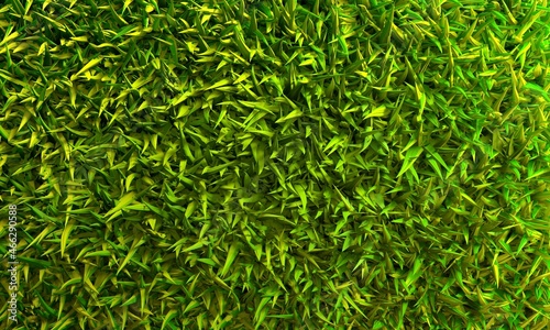 Abstract 3d green grass. Natural background texture.