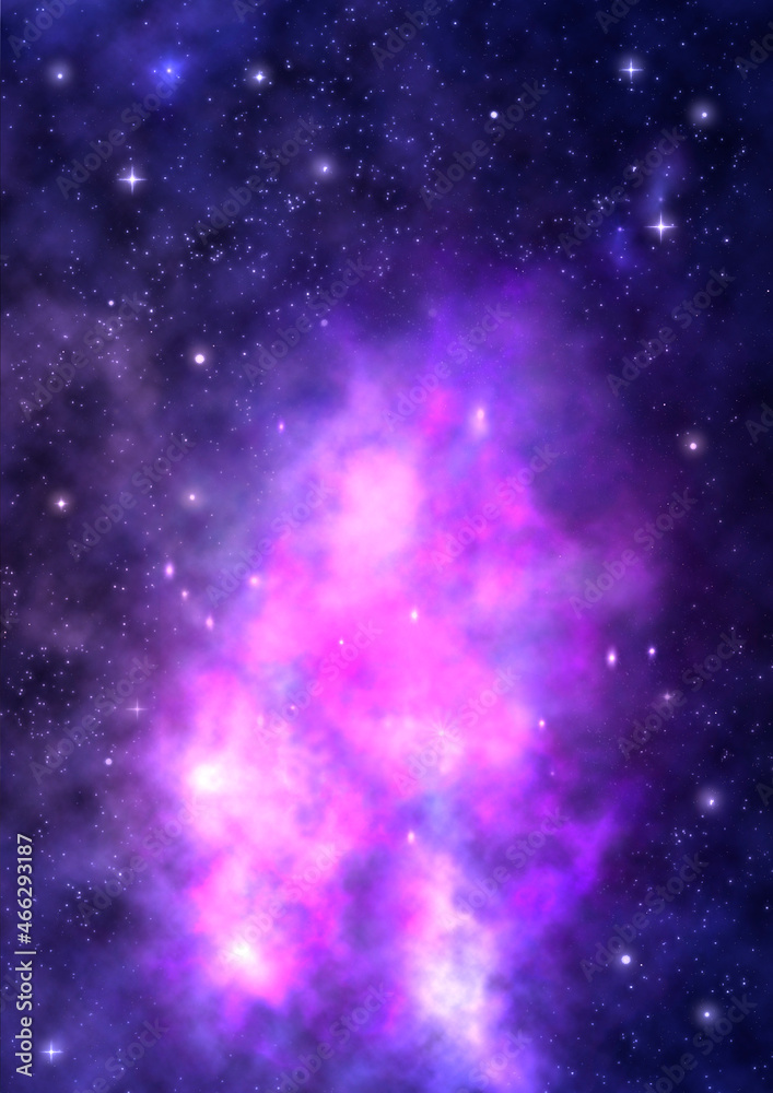 Star field in space and a nebulae Star field in space and a nebulae