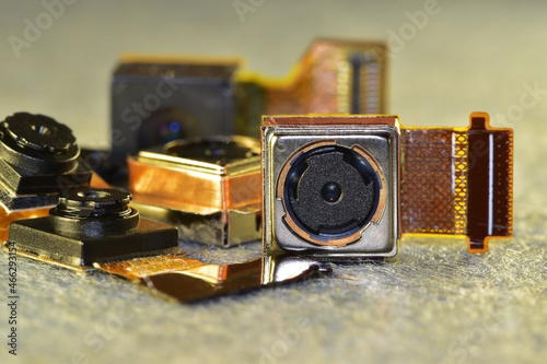 Set of photo-video sensors of electronic gadgets