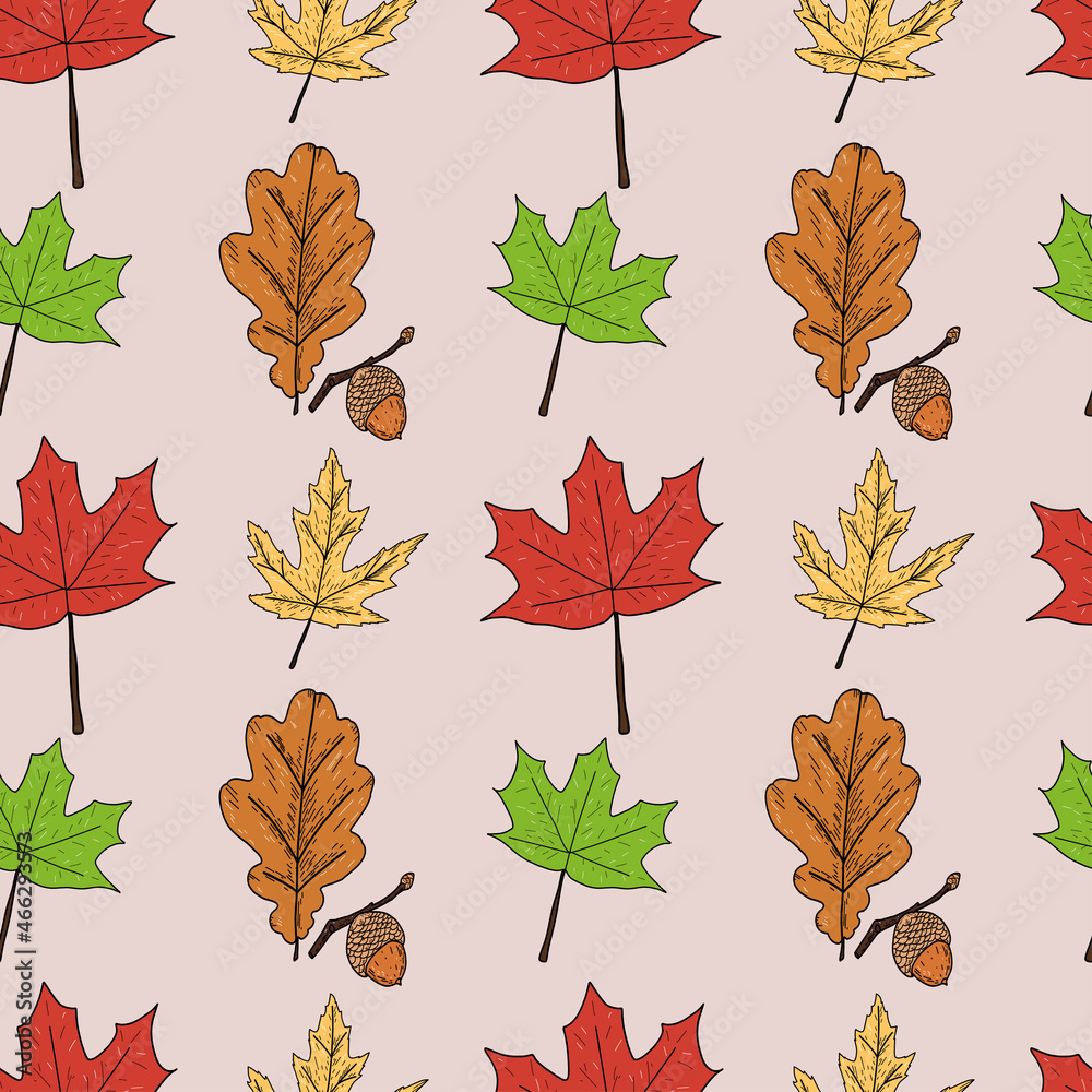 Autumn leaves pattern, great design for any purposes. Autumn leaves pattern, great design for any purposes.