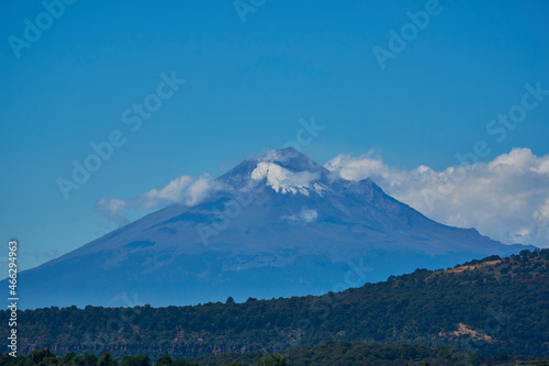 popocatepetl, one of the largest volcanoes in Mexico