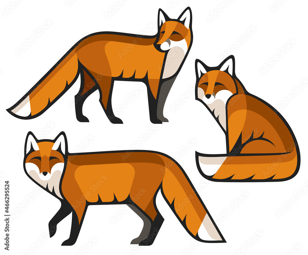 Stylized Animals - Red Fox Stylized Animals - Red Fox