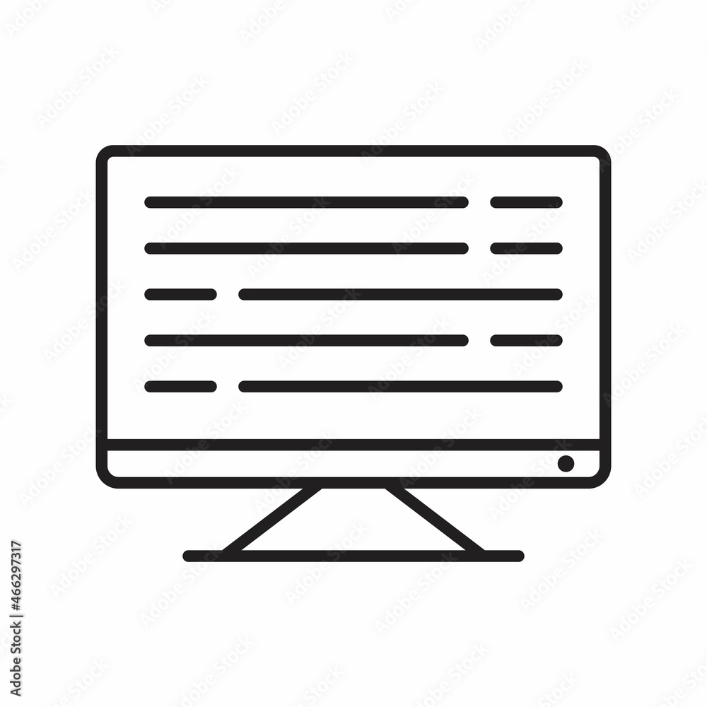 Lcd icon isolated on abstract background Lcd icon isolated on abstract background