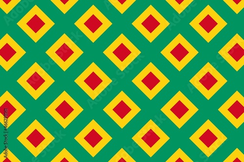 Simple geometric pattern in the colors of the national flag of Guinea