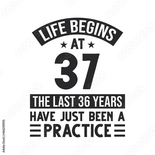 Wall Mural 37th birthday design