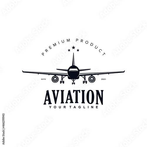 Aviation Logo Design Template Inspiration idea concept