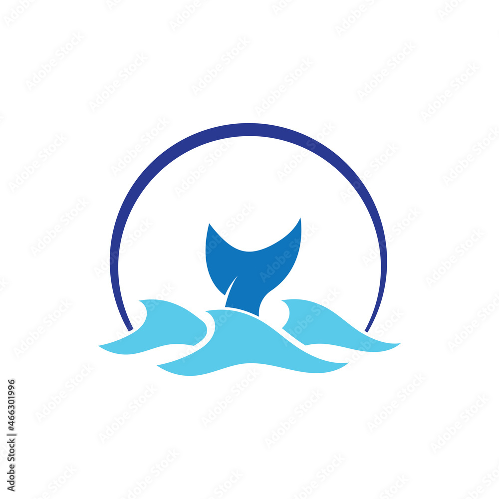Naklejka premium Water wave icon vector