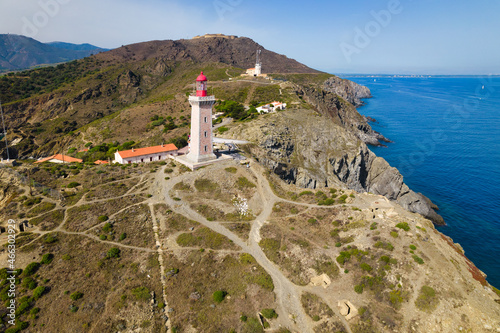 Cap Bear lighthouse and coastline