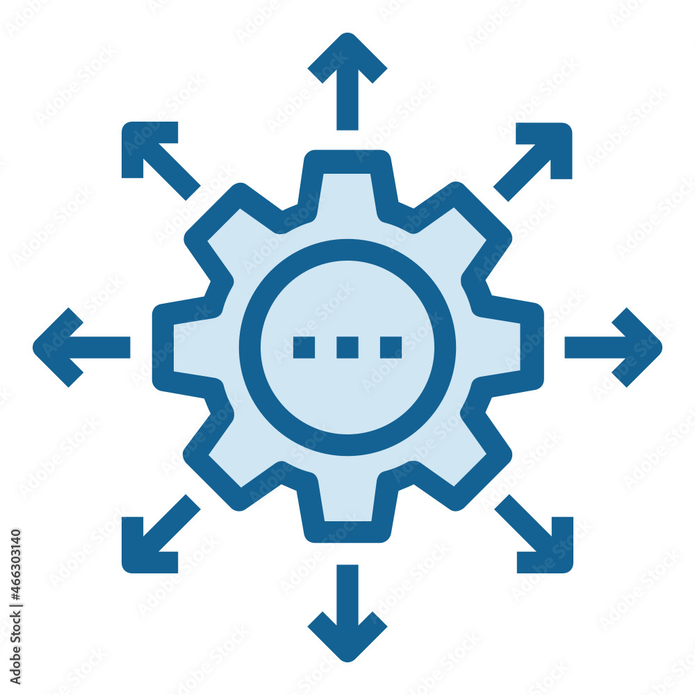 DISTRIBUTION ICON BLUE LINE COLOR . DISTRIBUTION ICON BLUE LINE COLOR .
