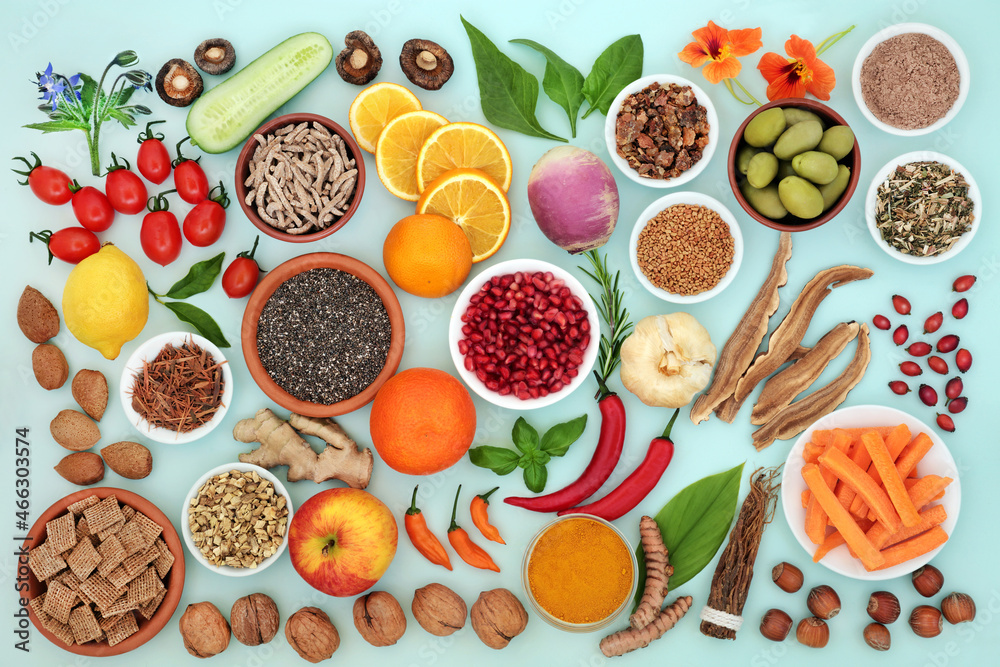 Vegetarian and vegan immune boosting foods for fitness. Health food high in protein, flavonoids, polyphenols, omega 3, antioxidants, anthocyanins, lycopene, fibre, vitamins. Vegetarian and vegan immune boosting foods for fitness. Health food high in protein, flavonoids, polyphenols, omega 3, antioxidants, anthocyanins, lycopene, fibre, vitamins.