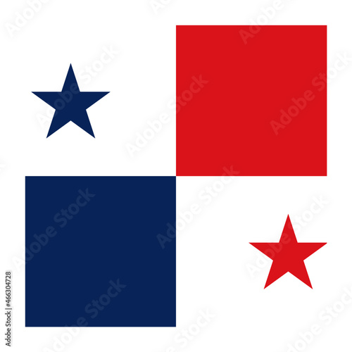 Panama Square Country Flag button Icon