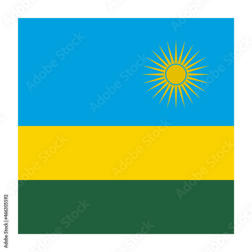 Free Download Rwanda Square Country Flag button Icon - GFXLoad