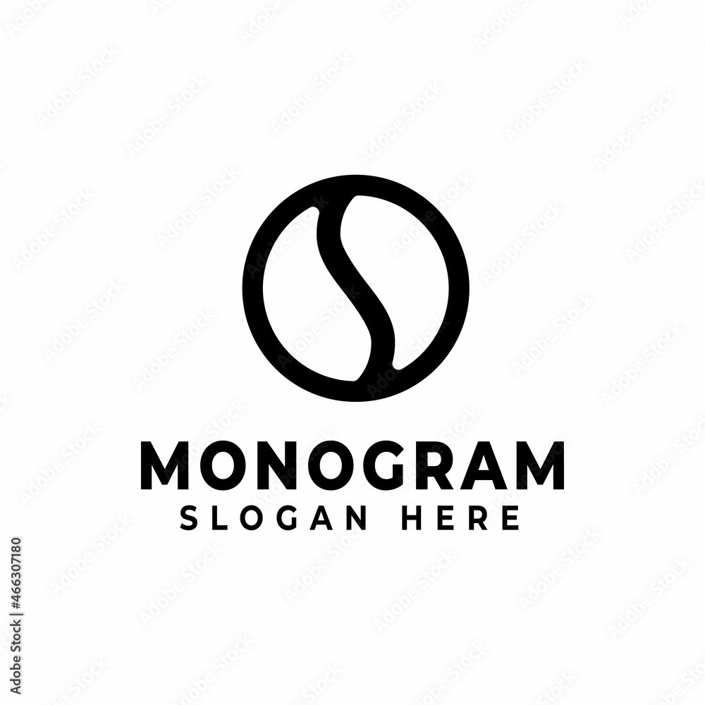 Initial Letter S Circular Line Art Logo Design Vector Initial Letter S Circular Line Art Logo Design Vector