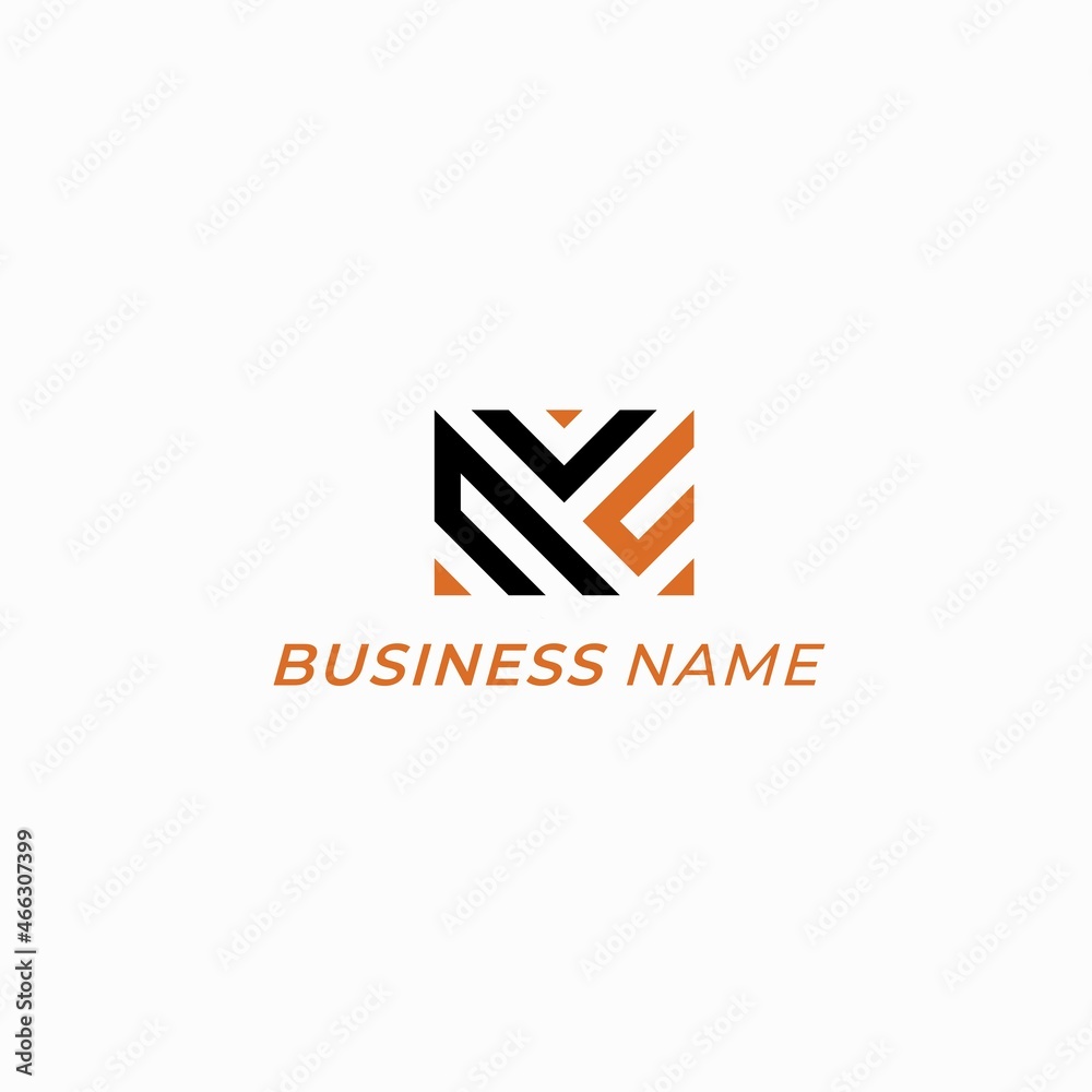 design logo creative square and letter M design logo creative square and letter M