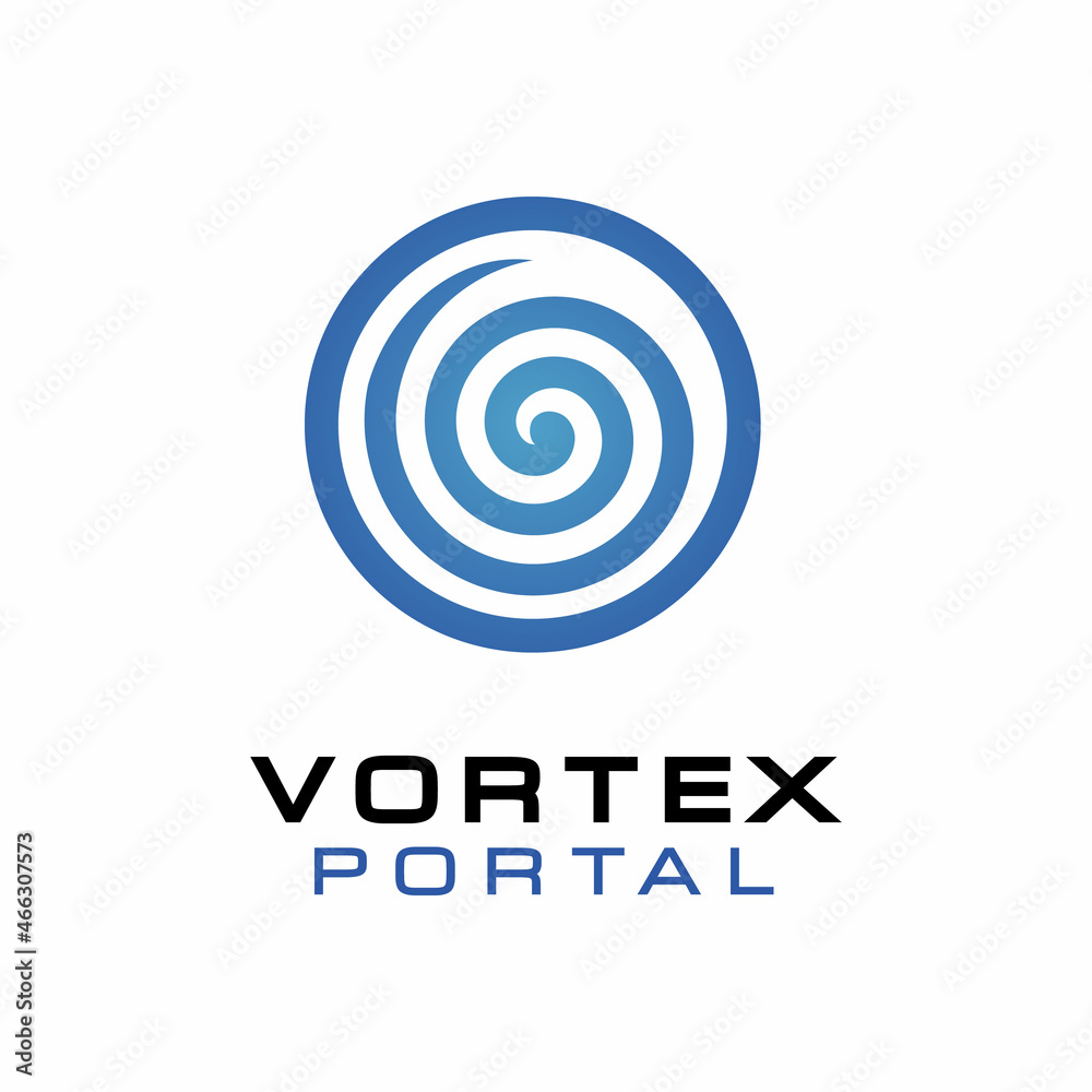 Spiral Vortex and Circle Logo Design Vector Spiral Vortex and Circle Logo Design Vector