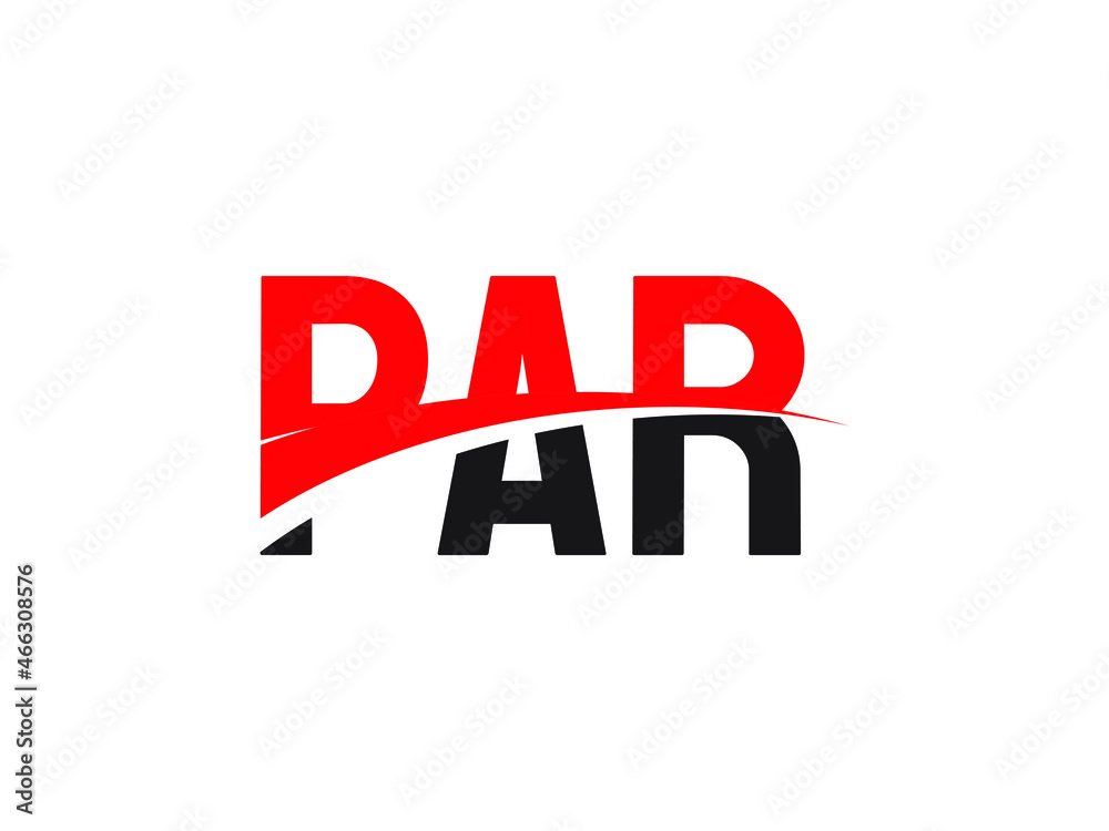 Obraz premium PAR Letter Initial Logo Design Vector Illustration